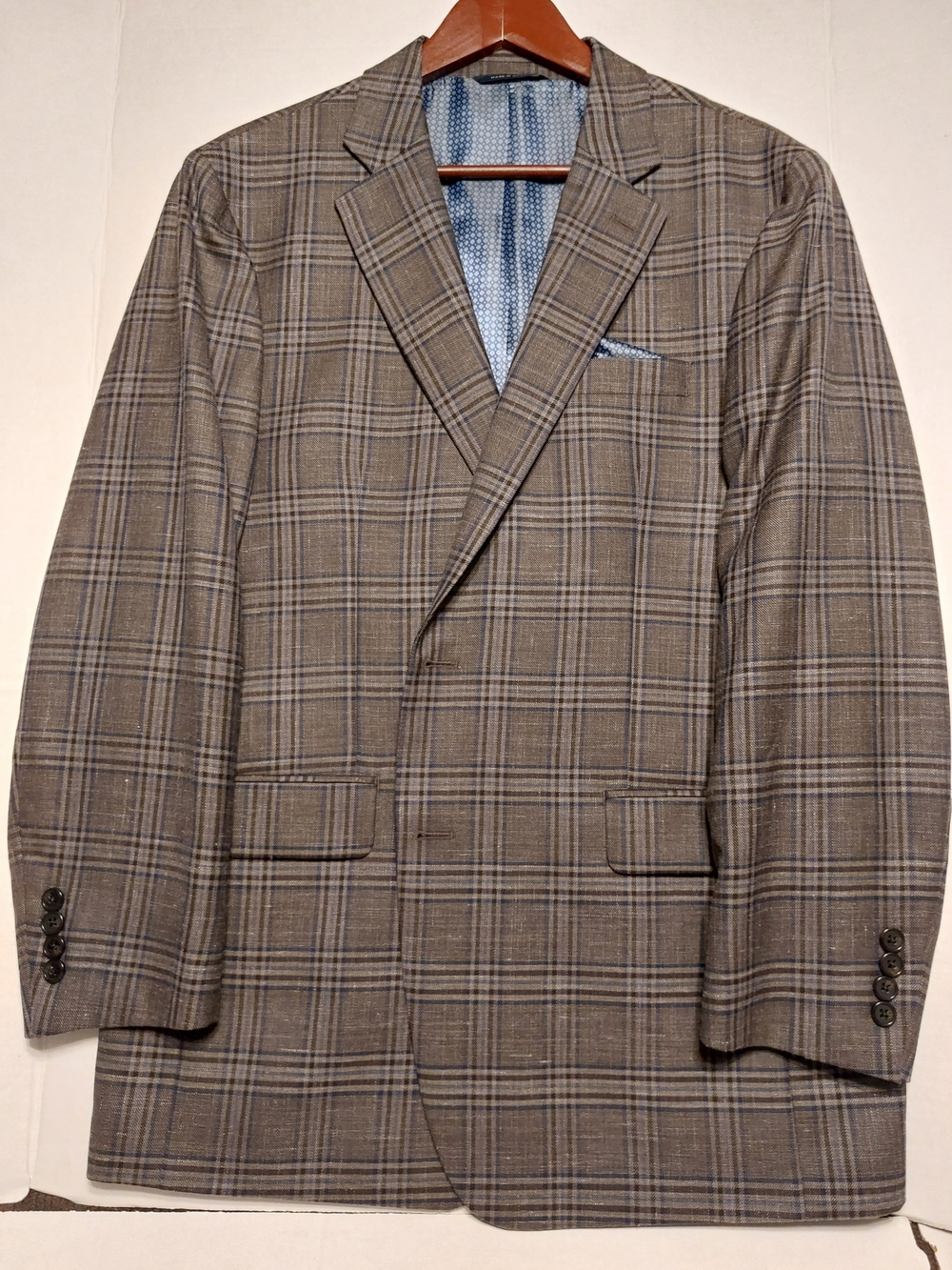 Ralph Lauren Men's Brown Plaid Blazer - Classic Tailored Style